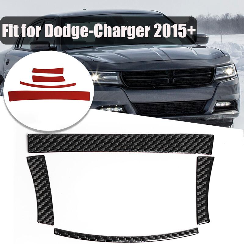 For Dodge Charger 2015-2022 Carbon Fiber Storage Box Panel Trim Strip Decoration