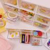 Multi-grid Storage Box Drawer Organization Transparent Jewelry Stationery Container