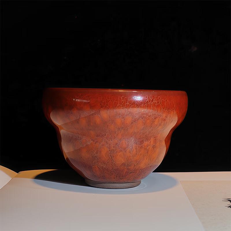 Xiuguangming Red Partridge Gourd Teacup Gift Set