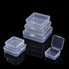Neue Plastikbox Rechteckige Box Durchsichtige Box Verpackungsbox Aufbewahrungsbox mit Deckel Ohrringe Ringe Perlen Schmuck Organizer