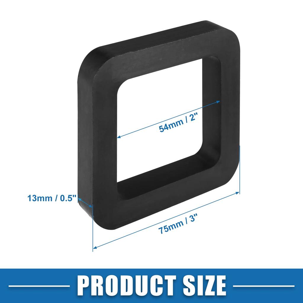 ACROPIX Hitch Receiver Silencer Pad Noise Reducing Muffler Pad for Car Adjustable Ball Mount Rubber Black Set of 5