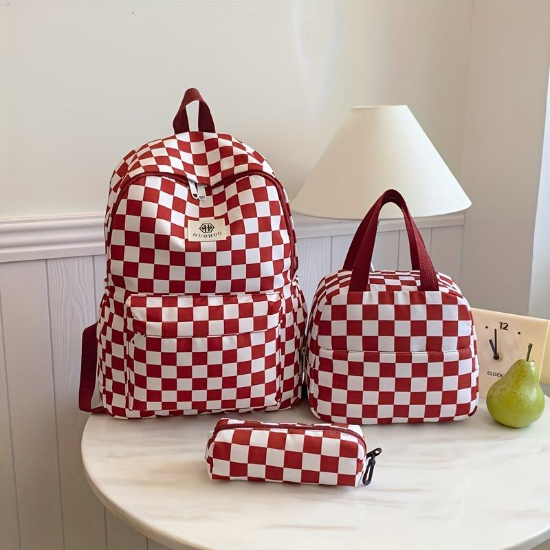 3pcs bag  fabric Women Backpack  Schoolbag  Large Capacity Travel Bag School Season  Students Casual bag