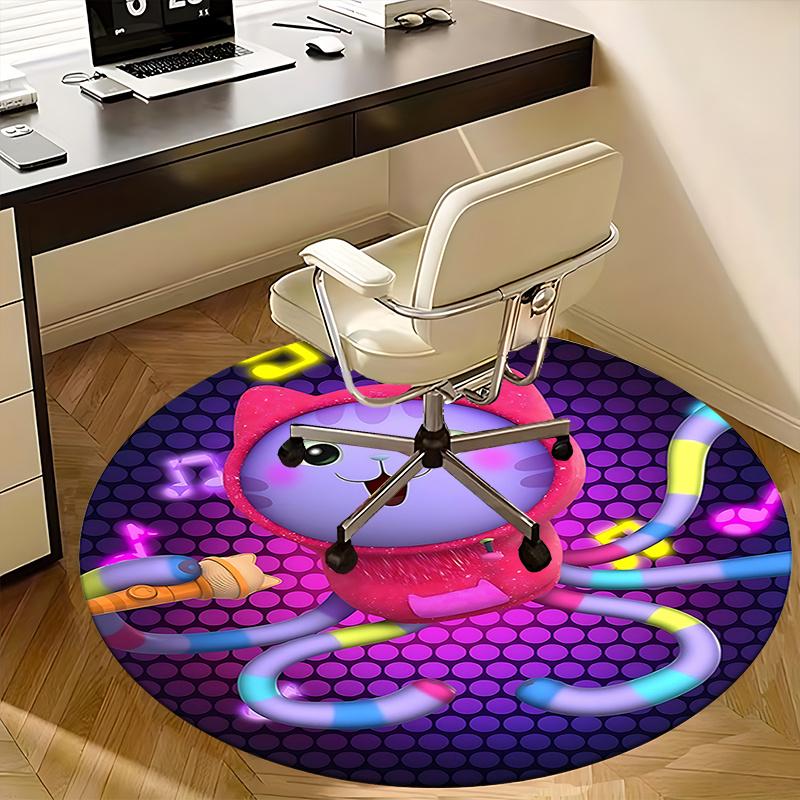 Colorful Octopus Chair Mat - Round Carpet for Home Decor, Office Use, Living Room, Bedroom, Gift Idea0499b