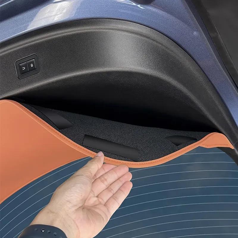 For BYD Sealion 7 Sea Lion 07 EV 2024 2025 Rear Trunk Door Leather  Protective Sticker Anti-dirty Protection Mat Accessories