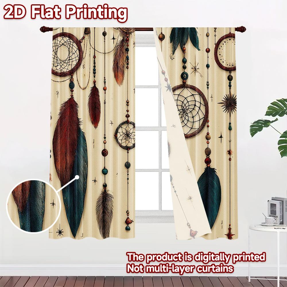 2D flat Photography Backdrop Photography Backdrop Dreamcatchers with Feathers 100% Polyester Family Party for Home