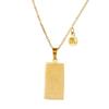 Twelve Constellations Tarot Card Stainless Steel Necklace with Fade-Resistant Pendant