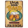 Vintage 8x12 Inch Metal Tin Sign Retro Beer Wall Decor Pub Bar Man Cave Cafe