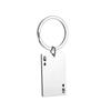 Creative Stainless Steel Poker Pendant: Ace To King of Spades Keychain Backpack Charm