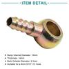 ACROPIX Banjo Parts Universal 8mm ID Hose Barb 14mm Fitting Fuel Line Adapter Connector Bronze Color 2pcs