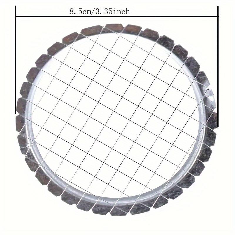 1pc Round Grid Cutter Slicer - Ideal for Eggs Mushrooms Vegetables Must-Have Kitchen Chopping Device 1