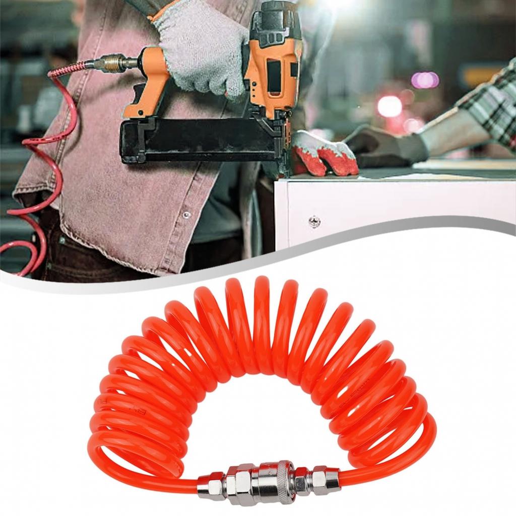 Meters Long Pneumatic PU Telescopic Spring Tube Outer Diameter Tighter Joints