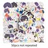 50pcs Q-version Love & Deep Space Creative Game Personality Trendy Stickers for Notebook & Skateboard DIY