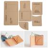 5Pcs Acrylic Template DIY HandMade Short Wallet Leather Pattern Mold Craft Tools