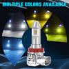 2 pezzi tre colori auto H8 H11 LED fendinebbia lampadine 60W 8000Lm H16JP doppio colore Switchback luminoso DRL lampada Plug & Play 6000K bianco 3000K giallo 8000K blu