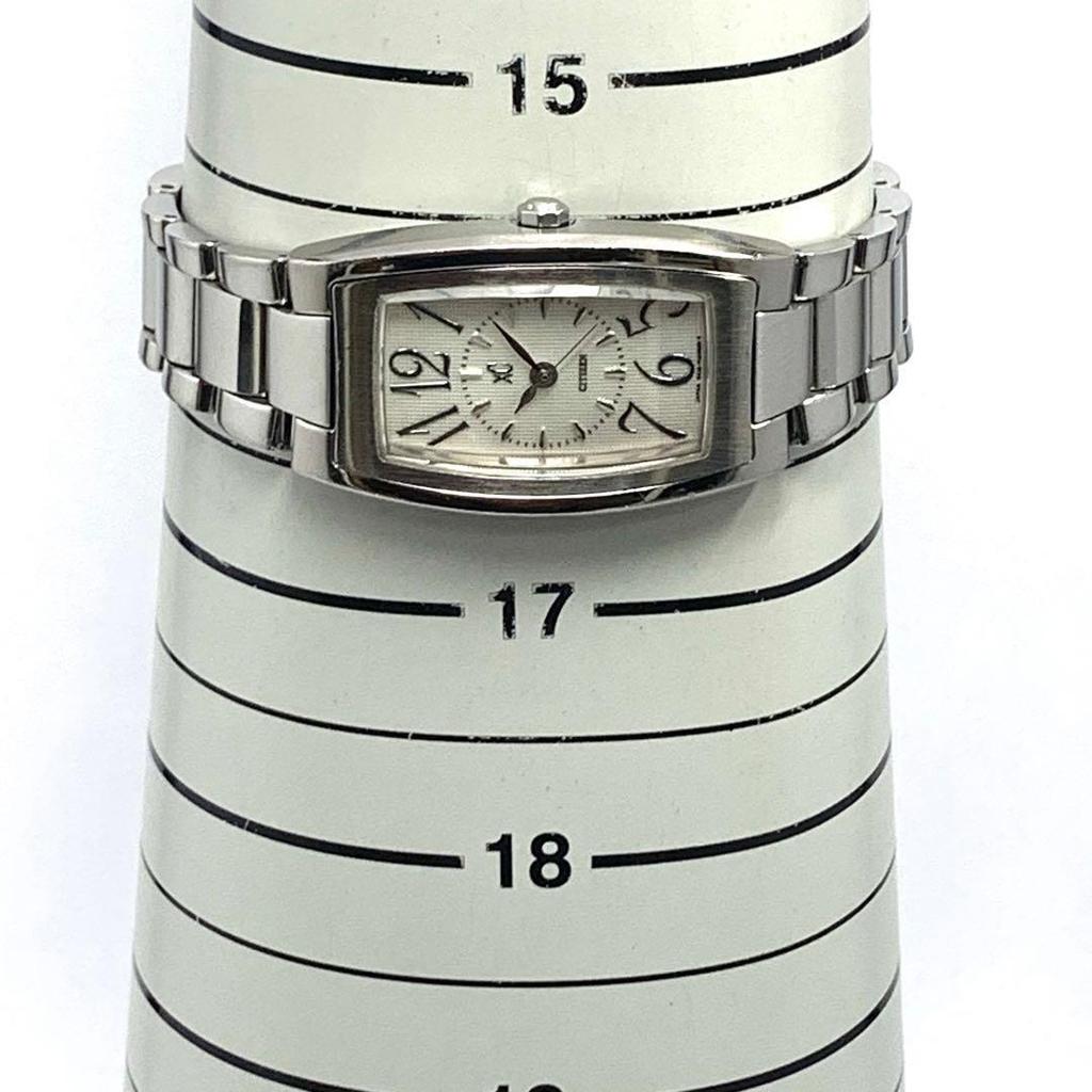 Used 941 Working Item, Battery Replaced, CITIZEN XC, Citizen Cross Sea, Ladies Wristwatch, Quartz Movement, 3 Hands, Silver, Tonneau Shape, Popular,