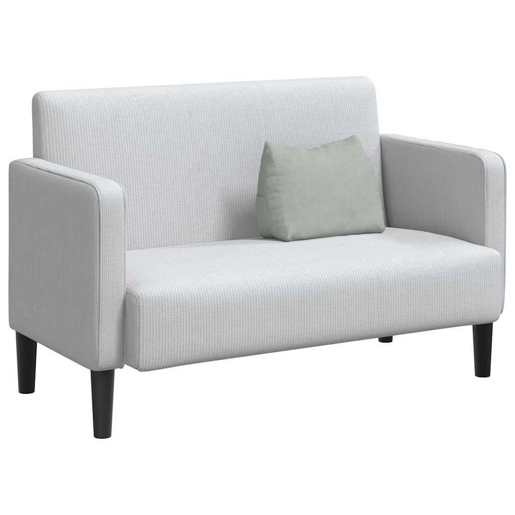 Back Cushion Light Grey 45 X 20 X 35 Cm Cord Fabric