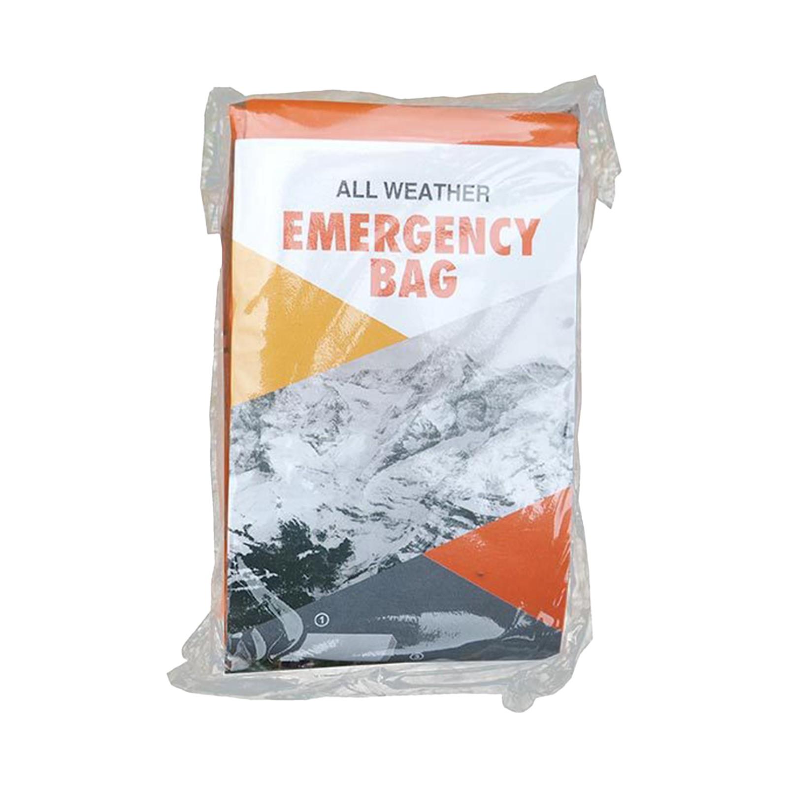 

Аварийные спальные мешки для снаряжения и расходных материалов Спасательные мешки Водонепроницаемые майларовые аварийные одеяла для наборов Автомобильное снаряжение для кемпинга Пеший туризм One Size шафрановый