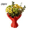 Vaso Stampa 3D Integrato Vasi Stampati, Elegante Vaso Pieghettato, Fioriera Minimalista Intrecciata Portafiori Decorativi Multiuso, Nordico