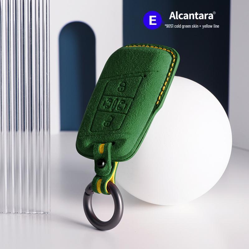Volkswagen Car Models Three-Dimensional Alcantara Suede Key Case
