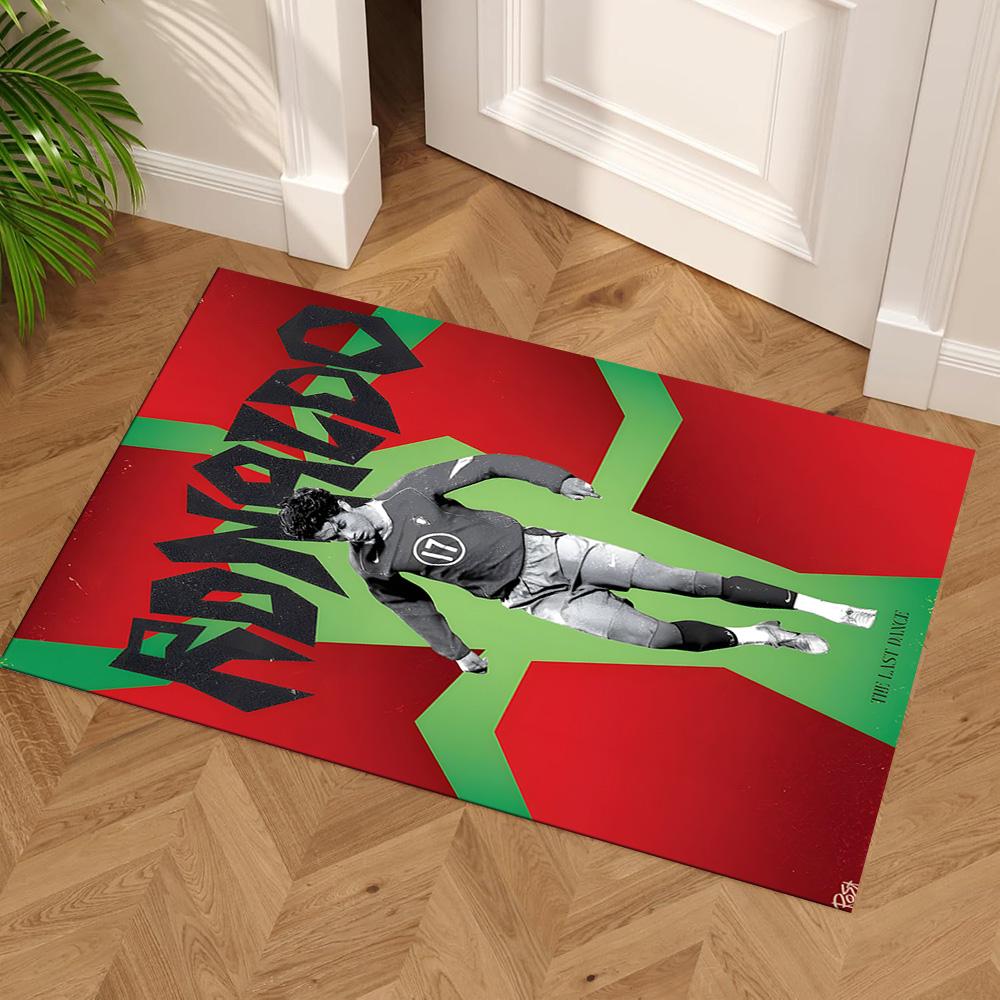 Cristiano Ronaldo Celebration Area Rug Suitable for Entryway Living Rooms Game Room Outdoor Antislip Carpet Anime Office Decor