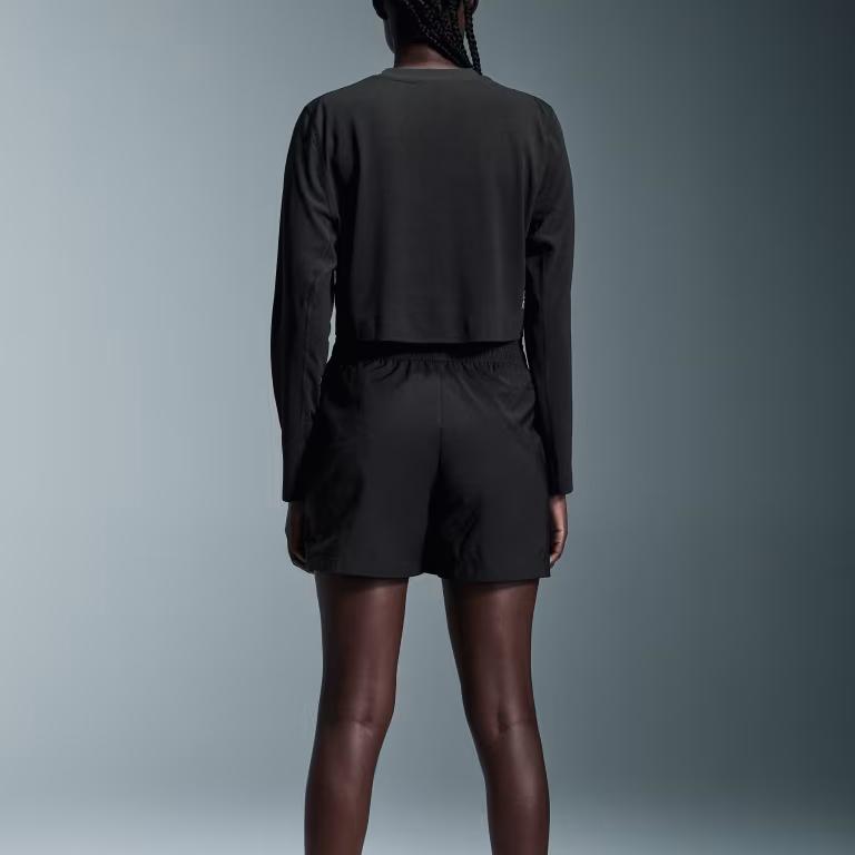 On X Crop Collaborati Active Lg Sleeve T-Shirt Women Tops Black 1WE30440553