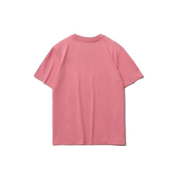 Li Ning Badfive Sports Basketball Series Bedrucktes Locker geschnittenes Rundhals Kurzarm-T-Shirt Damen Tops Pink AHSR128-3