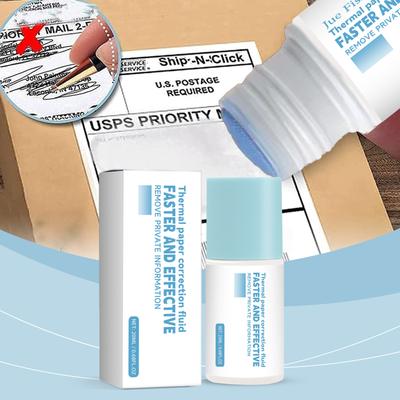 Thermal Paper Correction Fluid; Privacy Against Identity Theft And Misuse Of Receipt Information.20ml