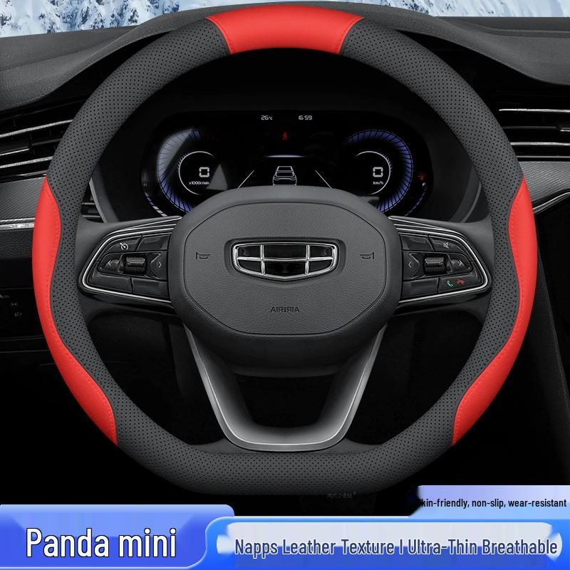 Universal Geely Panda Mini Steering Wheel Cover, All-Season, No-Sew Grip, Women's 2023 Thin Model