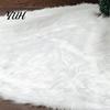 Decorative Tree Stand Cover for Xmas Party 24/30/36 Inch White Faux Fur Christmas Skirt, Soft Fluffy Plush Protective Holiday Decoration Base