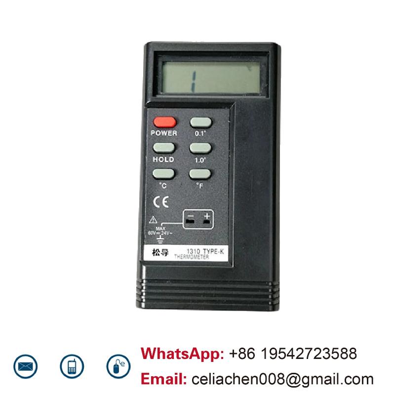 Portable Digital K Type Thermocouple Thermometer, High Precision Industrial Temperature Meter for HVAC, Celsius/Fahrenheit Use High Temperature Probe
