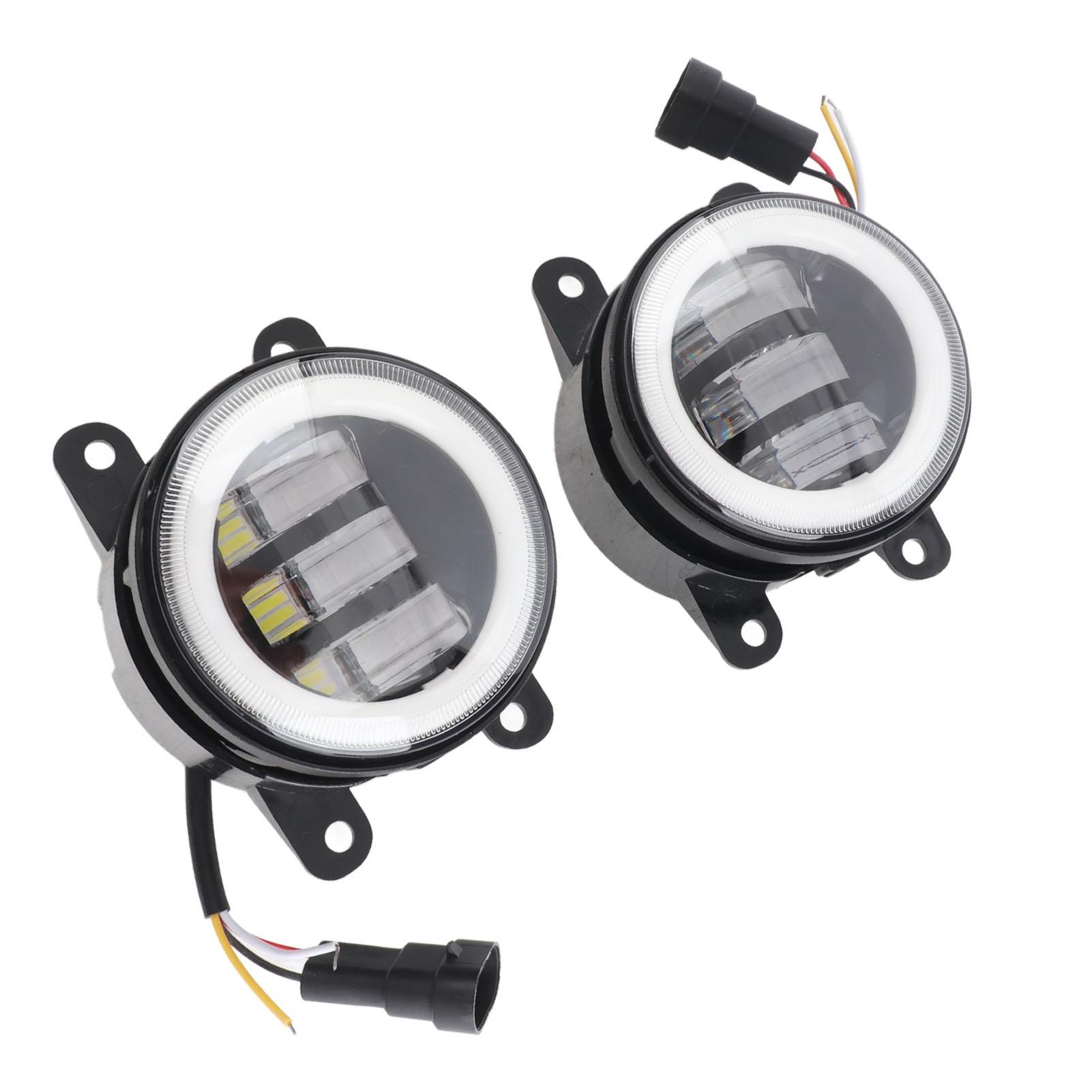 

Ангельські очі Світло 30 Вт 3000 ЛМ Світлодіодний передній протитуманний ліхтар 10‑30 В Універсальний для автомобіля Вантажівка Ван Трейлер