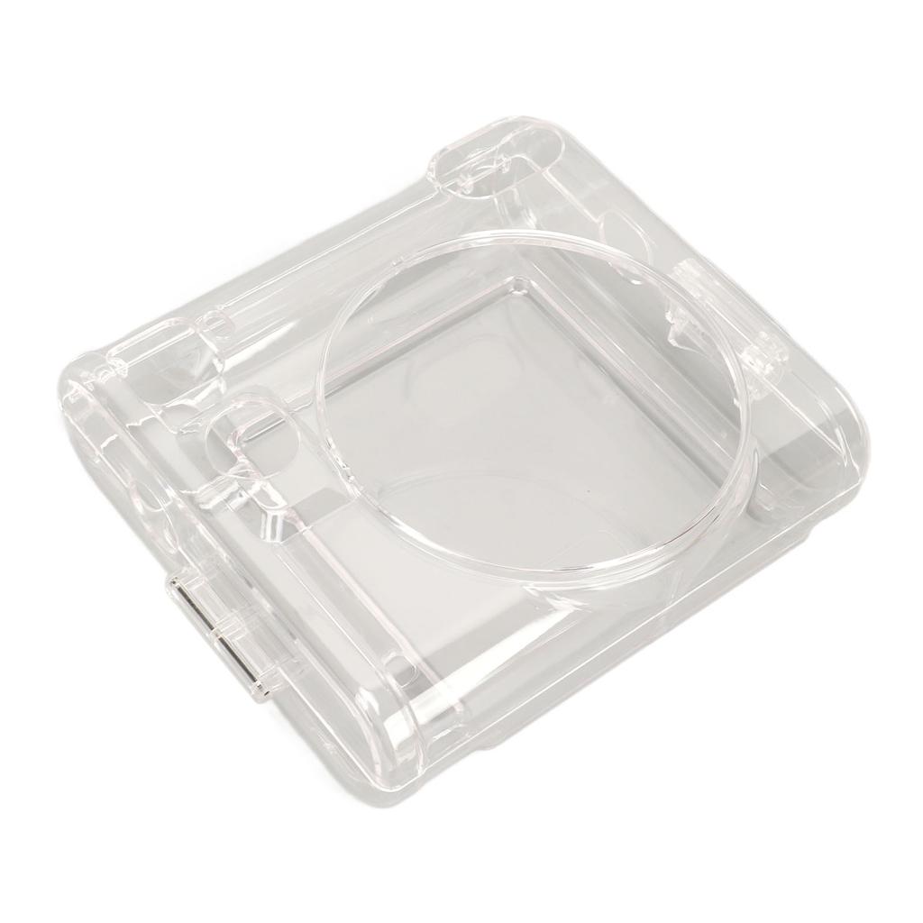 Instant Camera Case Protective Cover Clear Hard Shell with Adjustable Detachable Strap Instant Camera Accessory for