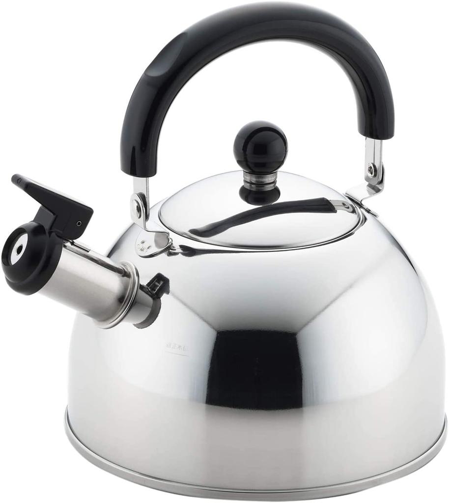 Yoshikawa Whistling Kettle, Made In Japan, 1.8L, Induction and Gas Compatible, New Prell SJ2219