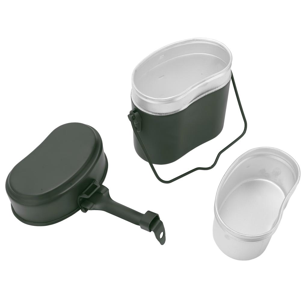 Military Mess Tin Multifunction Nonslip Durable Food Grade Aluminium 180 Celsius  Temperature Resistant