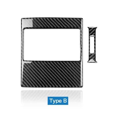 Real Soft Carbon Fiber for Mercedes Benz C Class W204 2007-2012 2013 Car Rear Air Outlet Vent Sticker Interior Trim Accessories