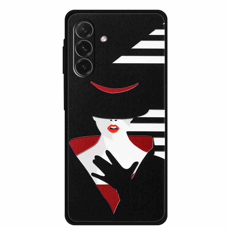 For Samsung Galaxy A56 5G Case 3D Relief Silicone Emboss Soft Protective Covers for Galaxy A26 / A36 / A56 Phone Back Cases A 56