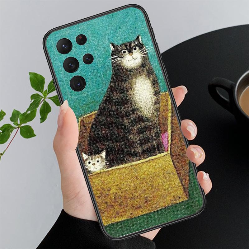 Kreslený Kočka Pouzdro na Telefon Pro Samsung A52S A21S A33 A23 A13 A14 A32 A52 A53 A54 A51 A71 A15