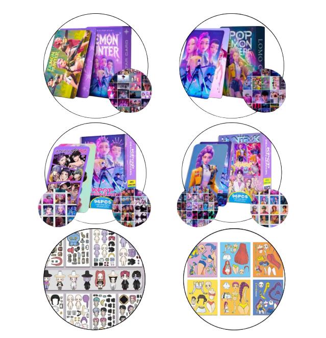 K-Pop Demon Hunters Photo Cards, Stickers (7 Options)