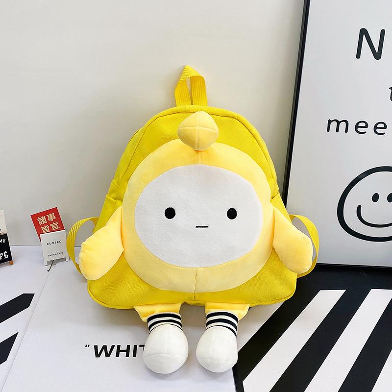 Cute bag 2025 new bag female cartoon doll canvas bag fashion versatile casual shopping backpack
