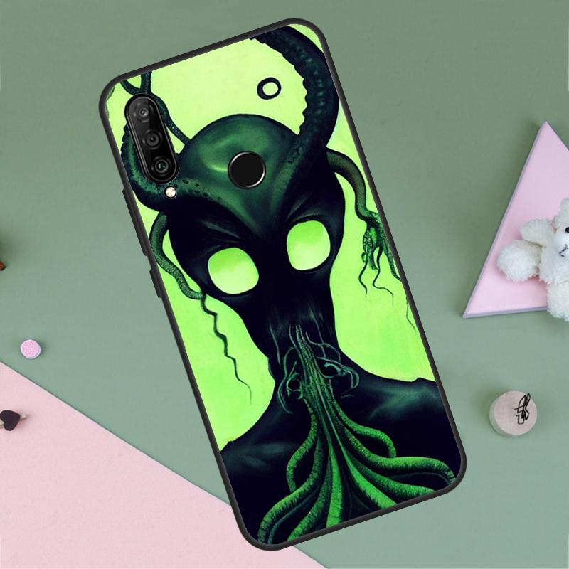 Alien Kawaii Art For Huawei P20 P40 Lite P60 P30 Pro Nova 5T 9 10 SE 12s 12i 11i Y90 Y70 Y60 Y61 Y72 Y91 Case