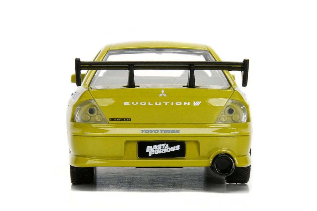 Kyosho Jada Toys Fast & Furious Series 1/32 F&F Mitsubishi Lancer Evo 7 Green (Brian) Finished Model JADA99789