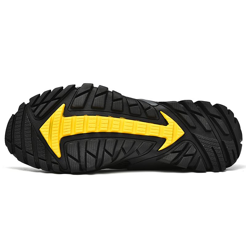 Summer Men's Breathable Outdoor Hiking Shoes Lightweight Casual Shoes For Men Anti-Slip Simple Low-Top Men's Shoes Plus Size