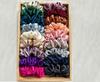 Fashion Alley Silk Satin Scrunchies Set, Rubber Band Scrunchies Multi-Colour Hair Ties Collection for For Mom, Sister and Girlfriend (12 Pack)