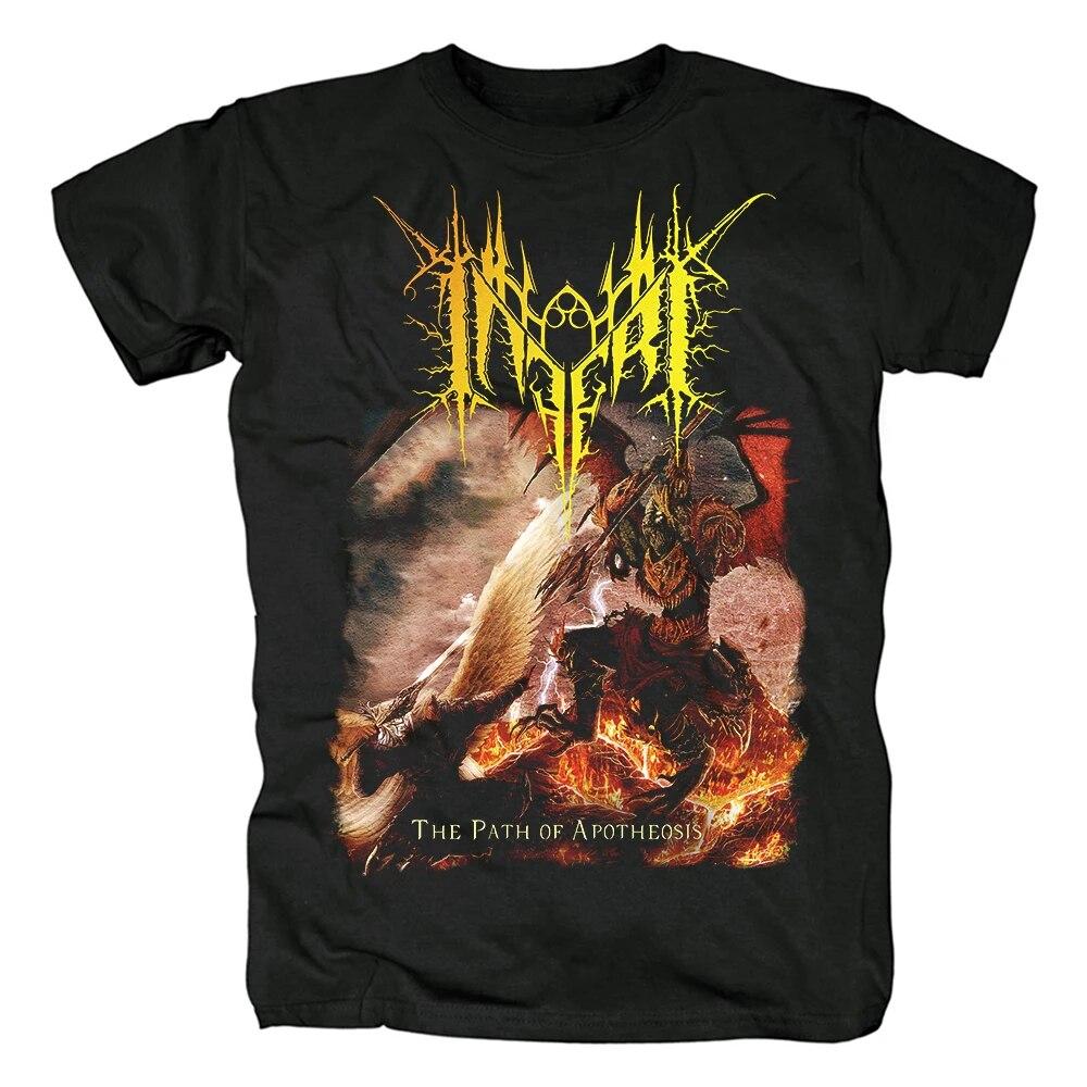 

Harajuku, модная хлопковая футболка Inferi American Melodic Death Metal Band с круглым вырезом, летние футболки унисекс с короткими рукавами и уличной одеждой