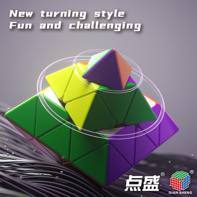 [JudyCube] Diansheng CTO 3x3 Cubo Magico Magnetico DIANSHENG 3x3 Ottaedro Corner Turning Cubo Magico