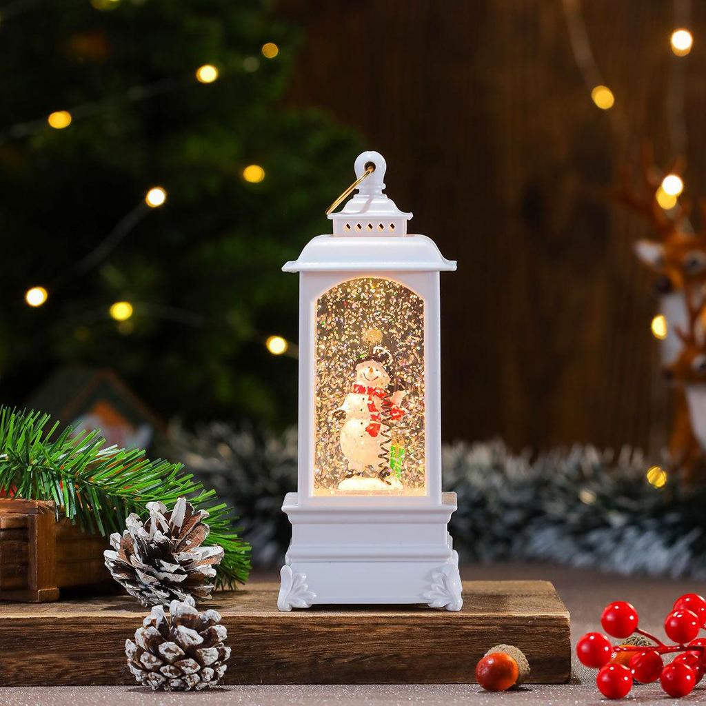 Musikalische Weihnachtsdekorationen mit Licht in verschiedenen Stilen: Telefonzelle & Orkan-Öllampen