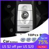 VW GTI GOLF 2026 Hot For VW VOLKSWAGEN 10Pcs Car Remote Key Sticker Aluminum Emblem Decoration Decal For Volkswagen GTI VW Polo 