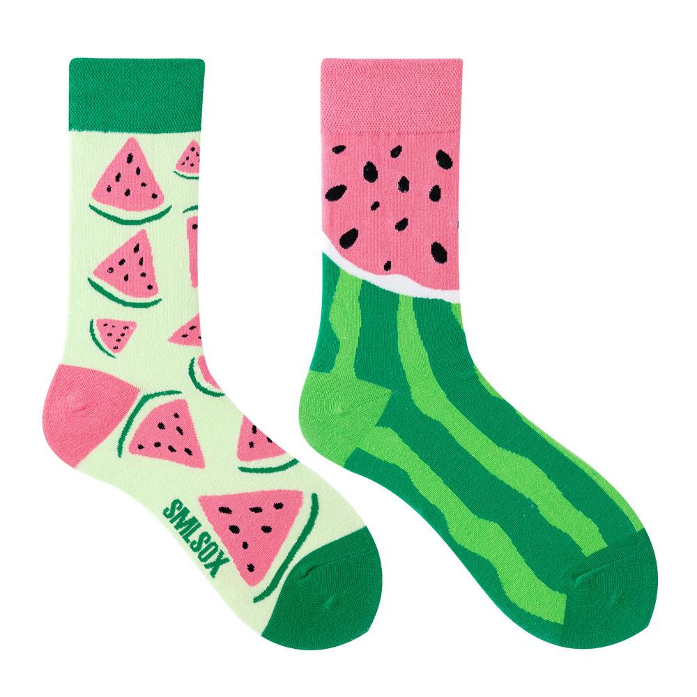 Calzini AB Asimmetrici Trendy Divertenti per Coppia Anatra Mandarina Colorati Calzini a Mezza Gamba SMLSOX
