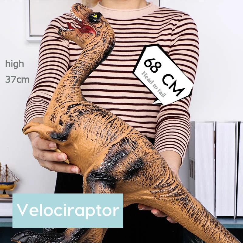 Jurass Large Dinosaur Model Toy T Rex Worlds Soft Puppets Velociraptor Jurass Park Shark Dinosaur Toys for Kids