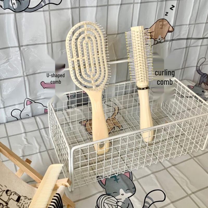 Sinle Fluffy & Curl Airbag Massage Comb Set